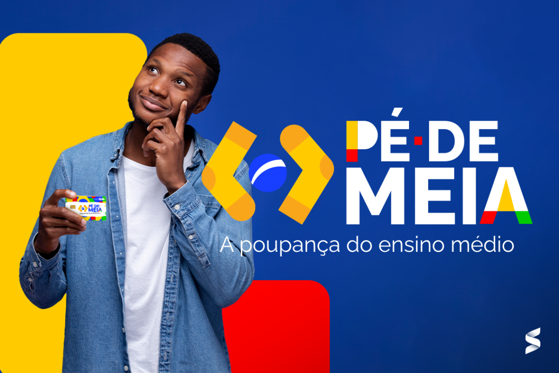 Programa Pé-de-Meia fornece apoio financeiro a jovens em situação de risco social. Imagem: Assistencialismo Brasil