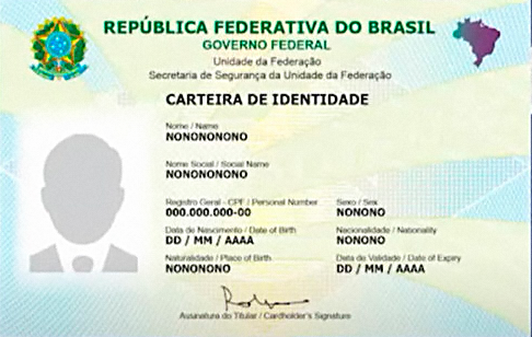 O novo RG terá validade diferente a depender da idade